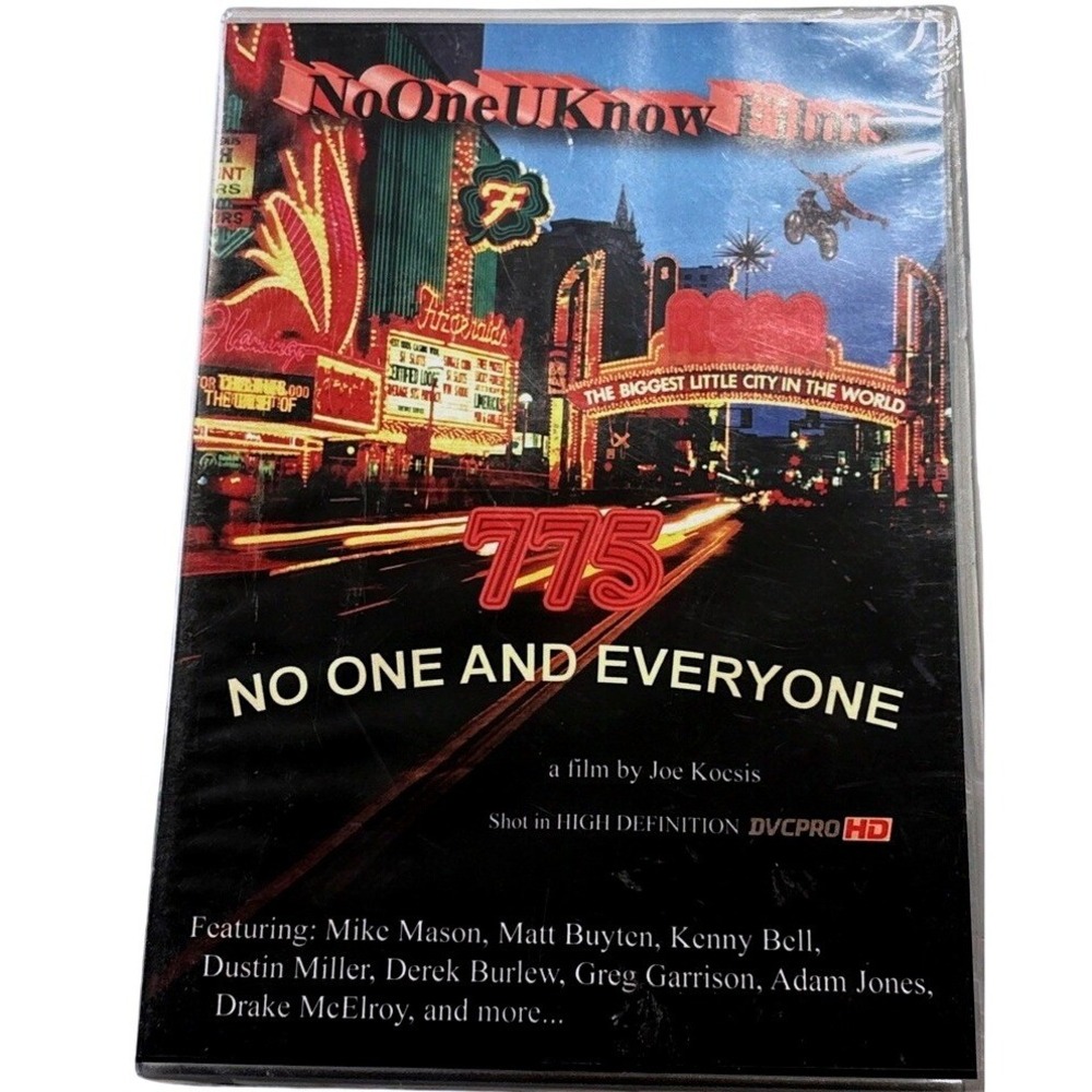 775 No One and Everyone Freestyle Motocross FMX DVD NoOneUKnow Films Joe Kocsis